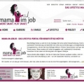 PRESSEMITTEILUNG:  Frisch im Netz: das Lifestyle-Magazin „Mama im Job“