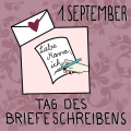 1. September - Tag des Briefeschreibens