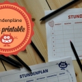 Drei Stundenpläne - free printables